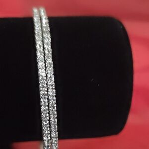 Elegant Silver Bangle Bracelet